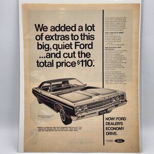 1970 Ford Galaxie 500 Vintage LIFE Magazine Print Ad